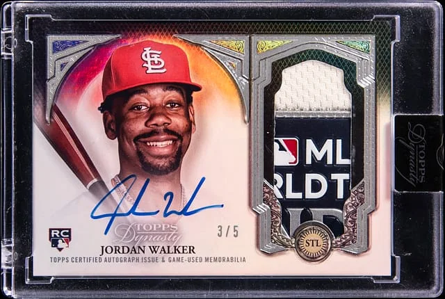 2023 Topps Dynasty Jordan Walker Autograph Patch Silver #DAP-JWA2 card image