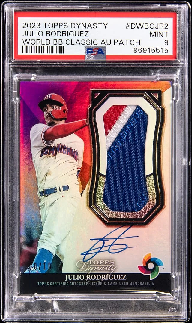 2023 Topps Dynasty Julio Rodriguez World Baseball Classic Autograph Patch #DWBC-JR2 card image