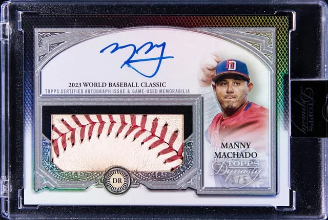 2023 Topps Dynasty Manny Machado Autograph Special Event Baseball Leather #ASEL-MM2 card image