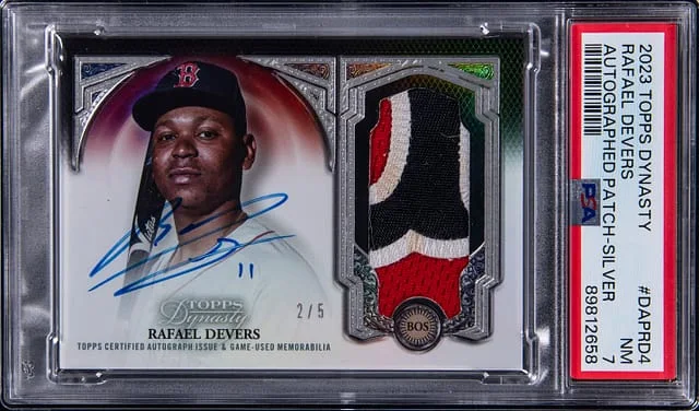 2023 Topps Dynasty Rafael Devers Autographed Patch Silver #DAP-RD4 card image