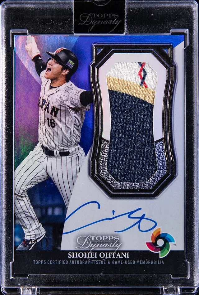 2023 Topps Dynasty Shohei Ohtani WBC Autograph Patch #DWBC-SO1 card image