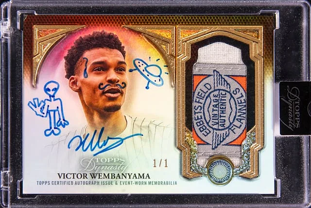 2023 Topps Dynasty Victor Wembanyama Autograph Patch Gold #DAP-VW card image