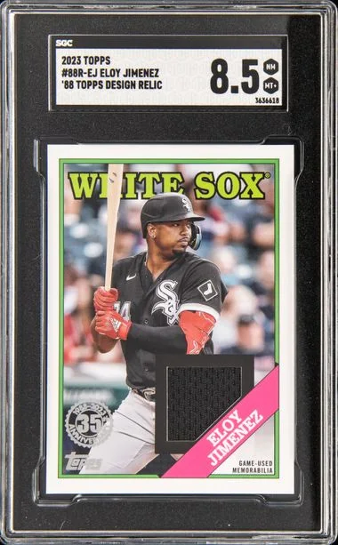 2023 Topps Eloy Jimenez Game-Used 88 Topps Design Relics #88R-EJ card image