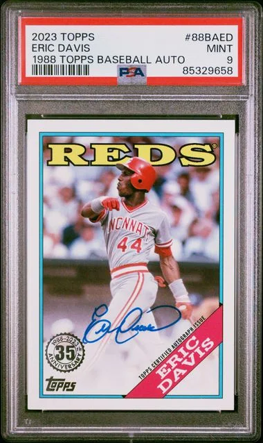 2023 Topps Eric Davis 1988 Topps Baseball Autographs #88BA-ED card image