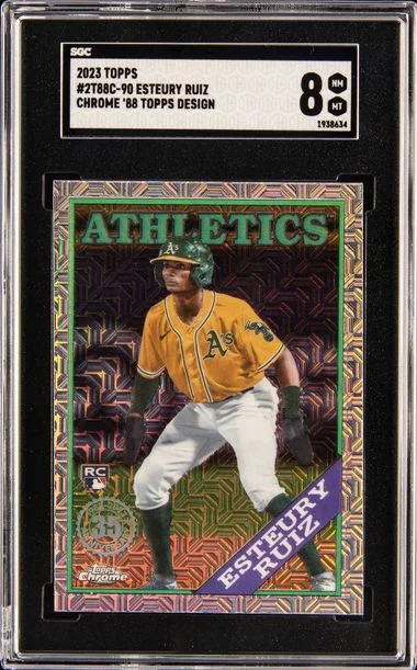 2023 Topps Esteury Ruiz Silver Pack 1988 Chrome Promo Series 2 #2T88C-90 card image