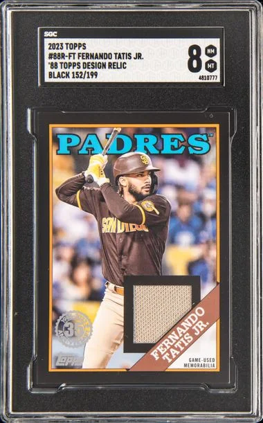2023 Topps Fernando Tatis Jr. Game-Used 88 Topps Design Relics Black #88R-FT card image