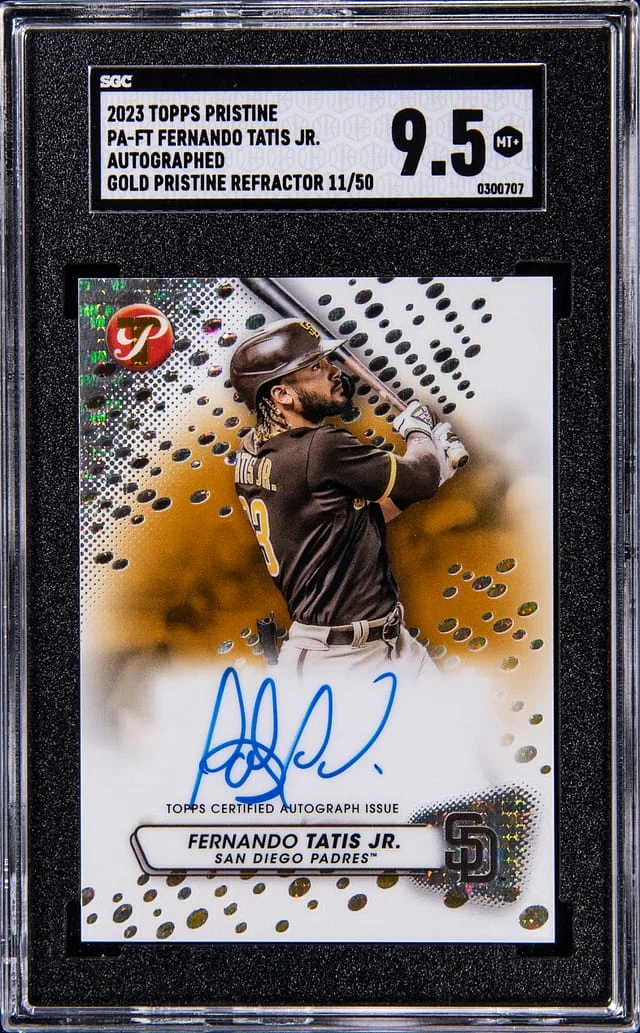 2023 Topps Fernando Tatis Jr. Pristine Autographed Gold Pristine Refractor #PA-FT card image