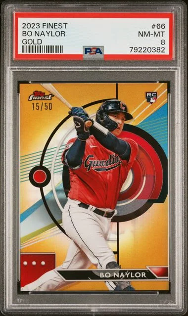 2023 Topps Finest Bo Naylor Gold #66 card image