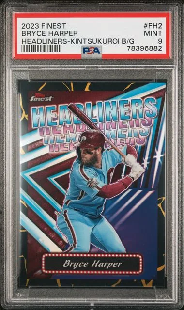 2023 Topps Finest Bryce Harper Finest Headliners #FH2 card image