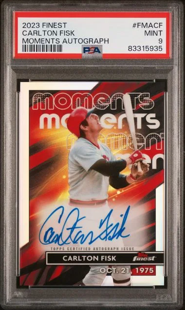 2023 Topps Finest Carlton Fisk Finest Moments Autographs #FMACF card image