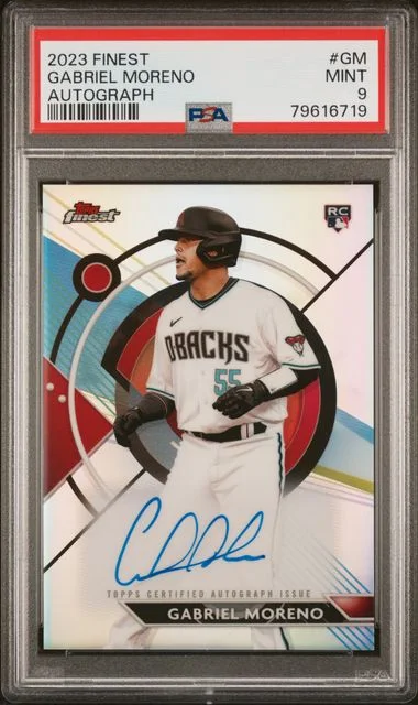 2023 Topps Finest Finest Autographs GM Gabriel Moreno #no-number card image