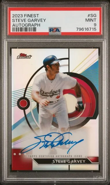 2023 Topps Finest Finest Autographs Sg Steve Garvey #no-number card image