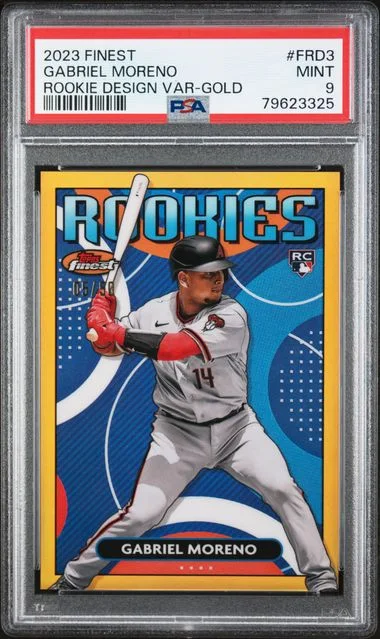 2023 Topps Finest Gabriel Moreno Finest Rookies Design Variations Gold #Frd3 card image