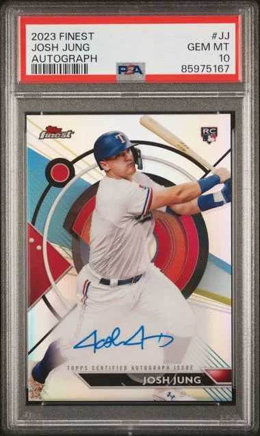 2023 Topps Finest Josh Jung Finest Autographs #JJ card image