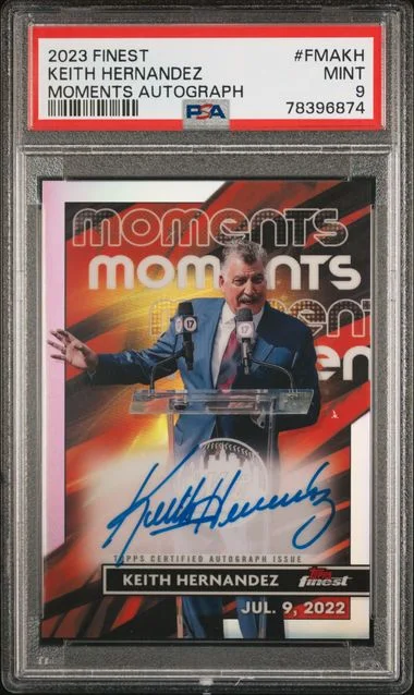 2023 Topps Finest Keith Hernandez Finest Moments Autographs #FMAKH card image