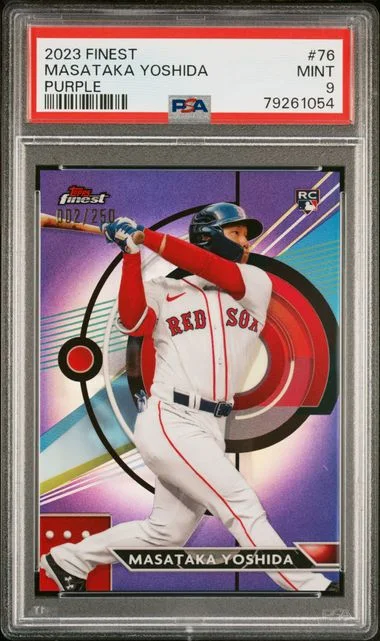 2023 Topps Finest Masataka Yoshida Purple #76 card image