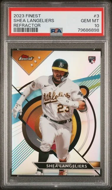 2023 Topps Finest Shea Langeliers Refractor #3 card image