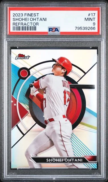 2023 Topps Finest Shohei Ohtani Refractor #17 card image