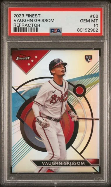 2023 Topps Finest Vaughn Grissom Refractor #88 card image