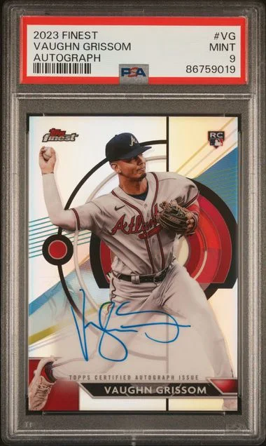 2023 Topps Finest Vaughn Grissom Finest Autographs #VG card image