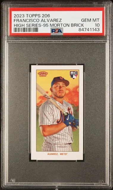 2023 Topps Francisco Alvarez 206 High Series Morton Brick #95 card image