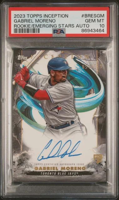 2023 Topps Gabriel Moreno Inception & Emerging Stars Autographs #BRES-GM card image