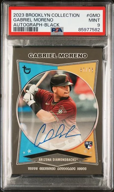 2023 Topps Gabriel Moreno Brooklyn Collection Autograph Black #GMO card image