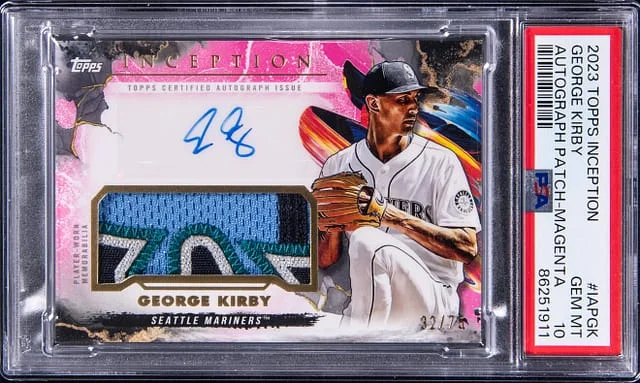 2023 Topps George Kirby Inception Autograph Patch Magenta #IAP-GK card image