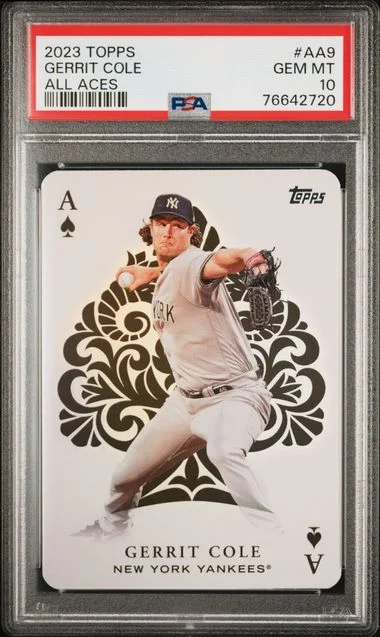 2023 Topps Gerrit Cole All Aces #Aa9 card image