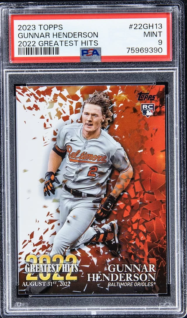 2023 Topps Gunnar Henderson 2022 Greatest Hits #22GH13 card image