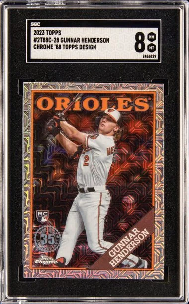 2023 Topps Gunnar Henderson Silver Pack 1988 Chrome Promo Series 2 #2T88C-28 card image
