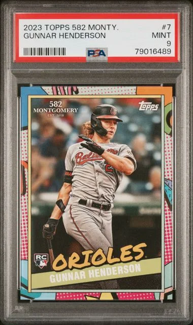 2023 Topps Gunnar Henderson 582 Montgomery Set #7 card image