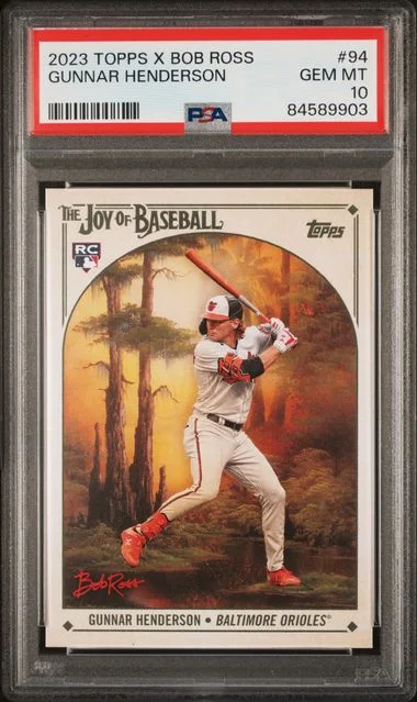 2023 Topps Gunnar Henderson X Bob Ross The Joy Of Baseball #94 card image