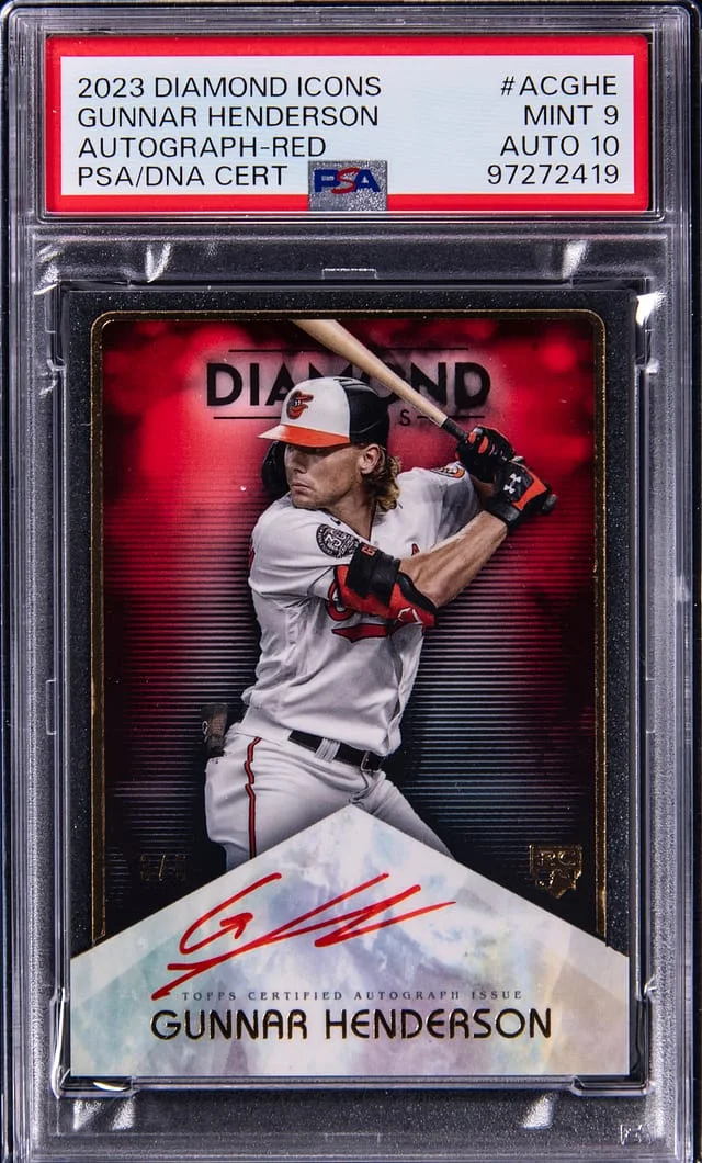 2023 Topps Gunnar Henderson Diamond Icons Autographs #AC-GHE card image