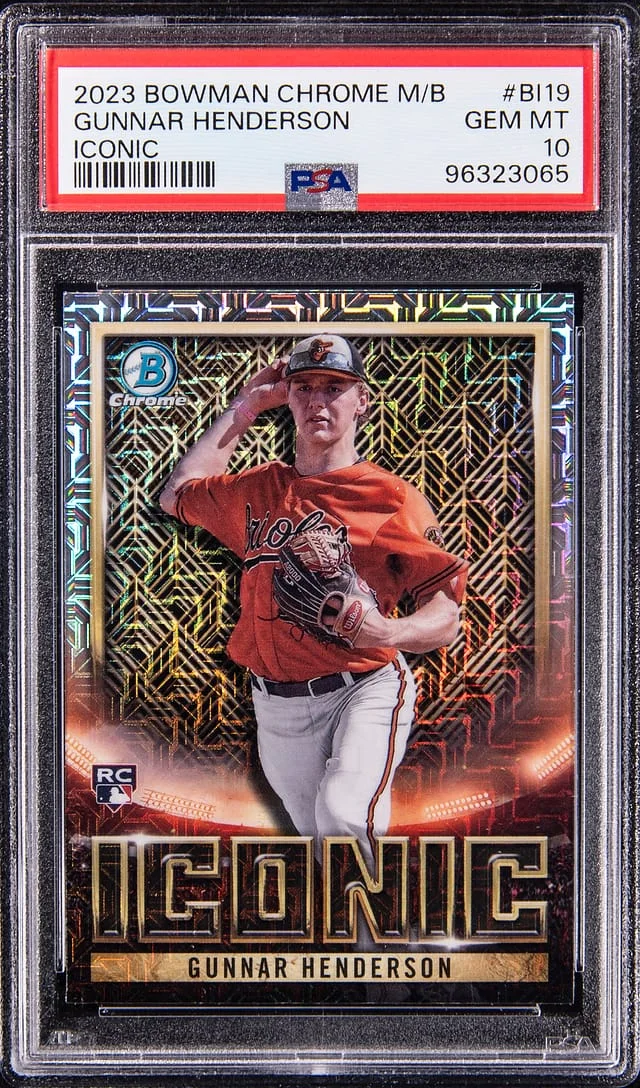 2023 Topps Gunnar Henderson Bowman Chrome Mega Box Iconic #BI-19 card image
