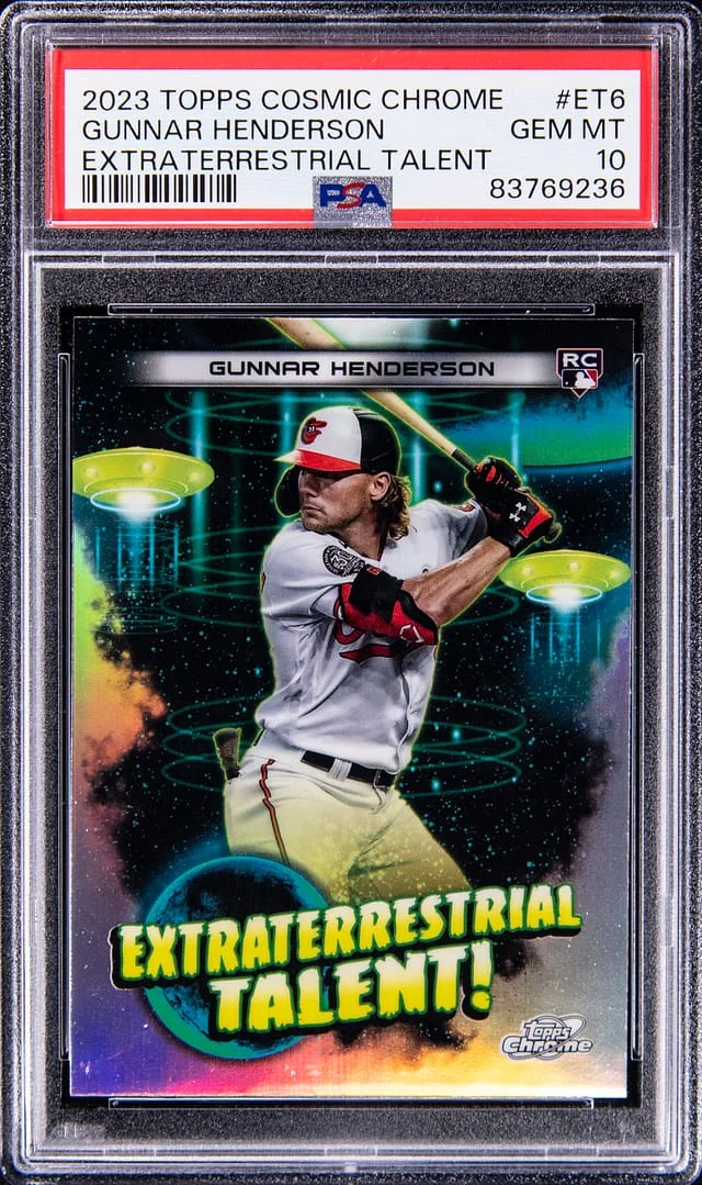 2023 Topps Gunnar Henderson Cosmic Chrome Extraterrestrial Talent #ET6 card image