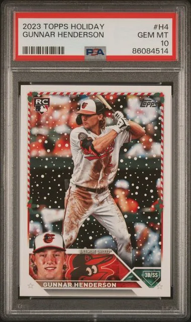 2023 Topps Gunnar Henderson Holiday #H4 card image