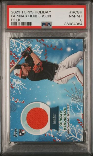 2023 Topps Gunnar Henderson Holiday Relics #RCGH card image