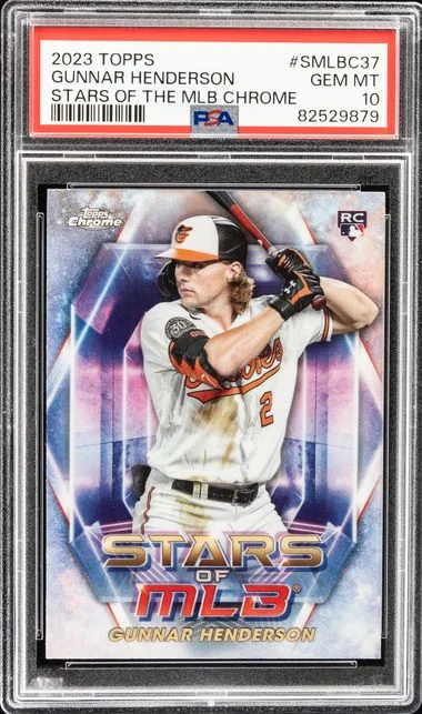 2023 Topps Gunnar Henderson Stars Of The MLB Chrome Series 2 #SMLBC37 card image