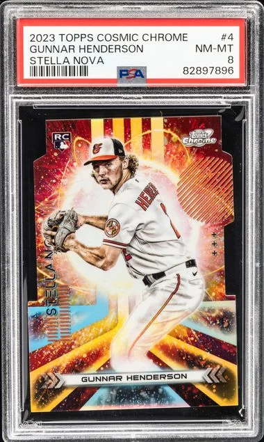 2023 Topps Gunnar Henderson Cosmic Chrome Stella Nova #STN-4 card image