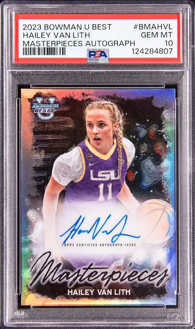2023 Topps Hailey Van Lith Bowman University's Best Masterpieces Autograph #BMA-HVL card image