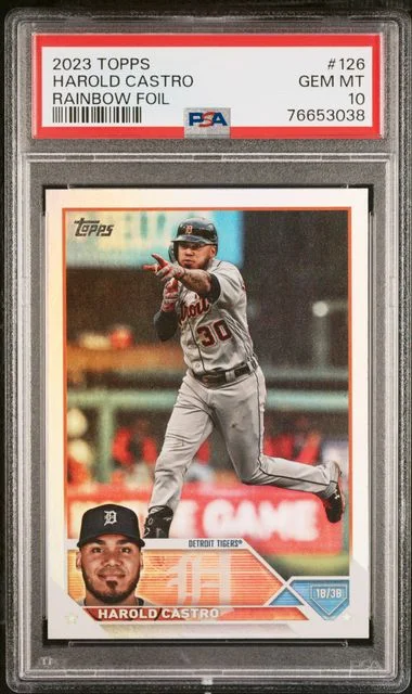 2023 Topps Harold Castro Rainbow Foil #126 card image