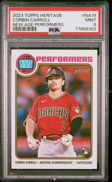 2023 Topps Heritage Corbin Carroll New Age Performers #Na19 card image