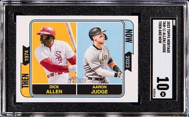 2023 Topps Heritage Dick Allen/Aaron Judge Then and Now #TAN-11 card image