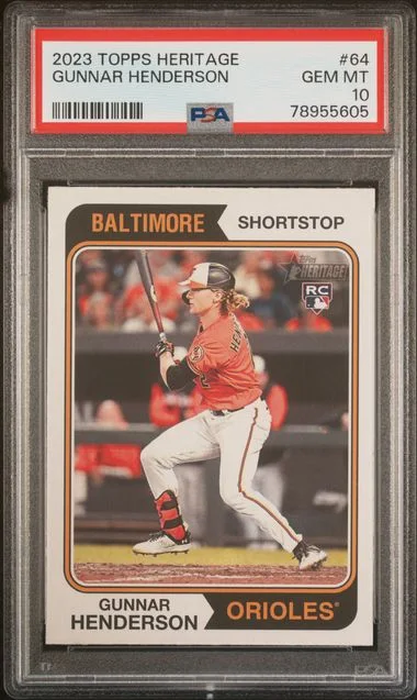 2023 Topps Heritage Gunnar Henderson #64 card image