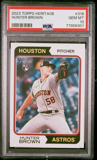 2023 Topps Heritage Hunter Brown #316 card image