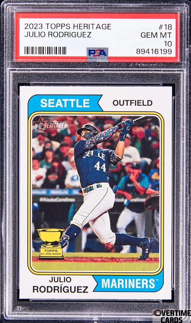 2023 Topps Heritage Julio Rodriguez #18 card image