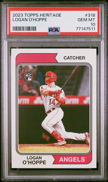 2023 Topps Heritage Logan O'Hoppe #318 card image