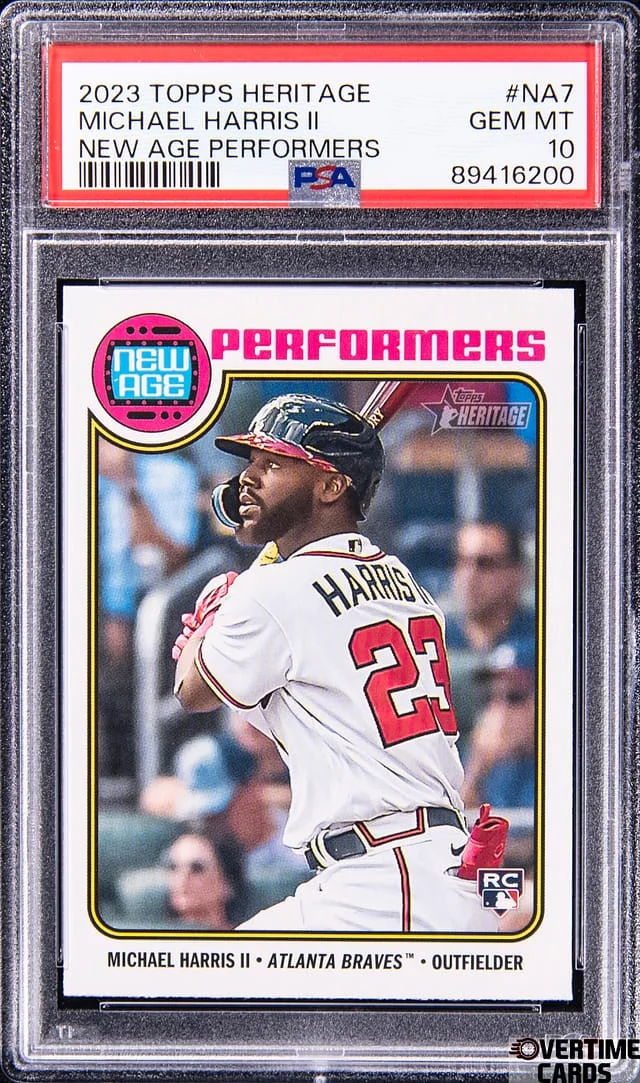 2023 Topps Heritage Michael Harris II New Age Performers #NA7 card image