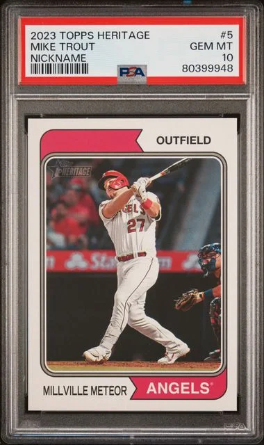 2023 Topps Heritage Mike Trout Nickname #5 card image
